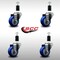 Service Caster 3'' SS Blue Poly Wheel Swivel 1-3/8'' Expanding Stem Caster Set, 4PK SCC-SSEX20S314-PPUB-BLUE-138-4 - alternate 3